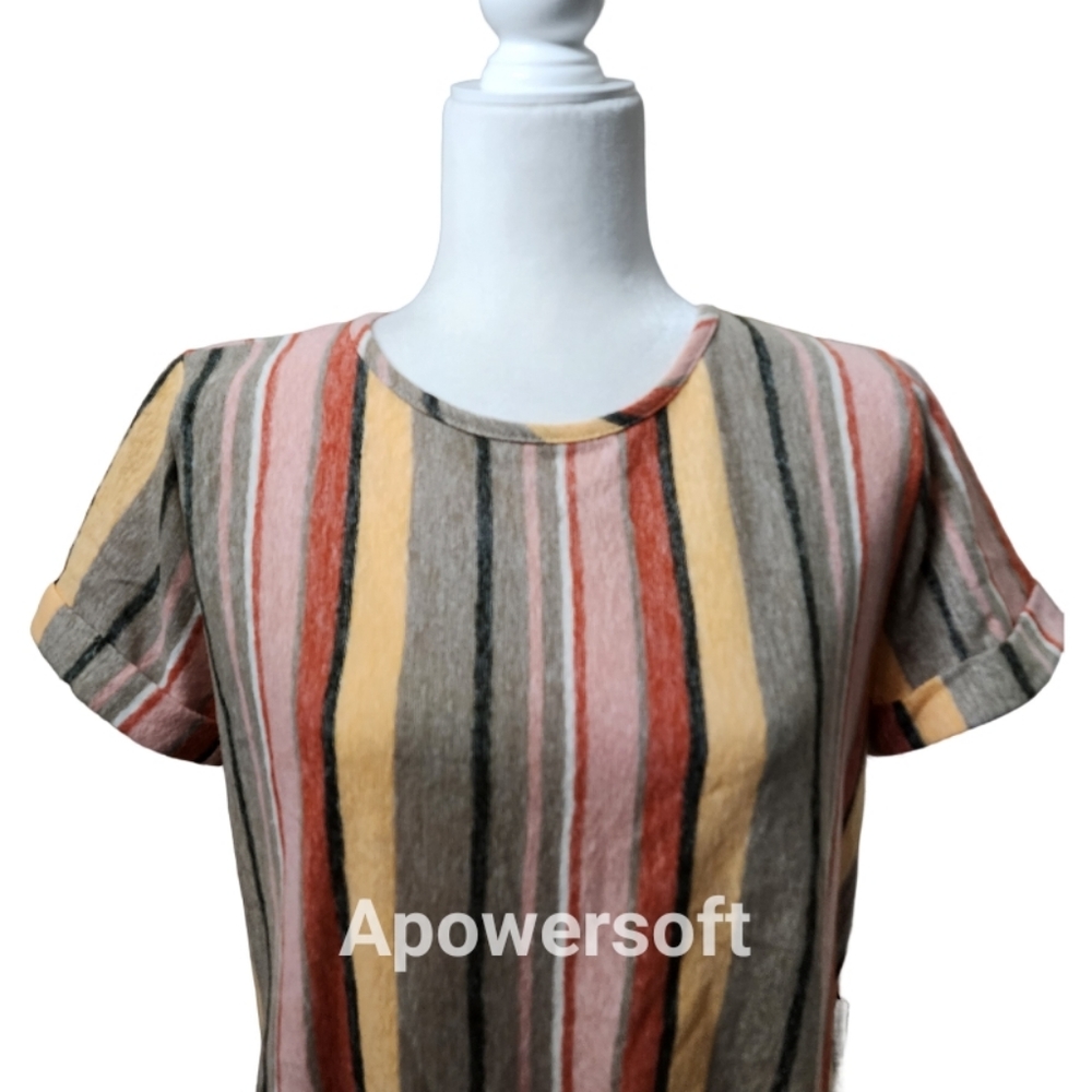 Kim & Cami Striped Tie-Front Top - Picture 3 of 6